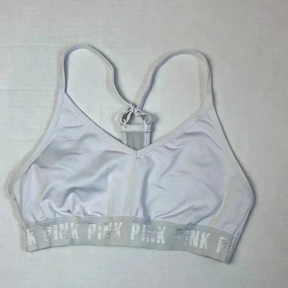 Pink Racerback light impact Sports Bra - Picture 3 of 7
